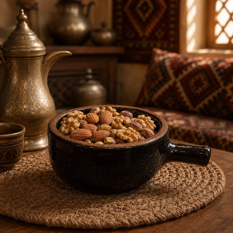 صحن تقديم فخار قديم