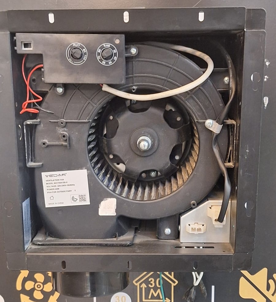 مروحة سقف ديكوريه حديد فيدار VEDAR 25CM *24W*80-100-130M