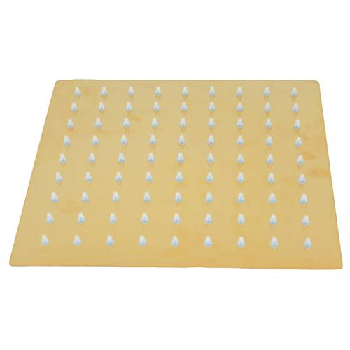 طاسة استيل 12 بوصة مربعة ذهبي 30 سم TATO