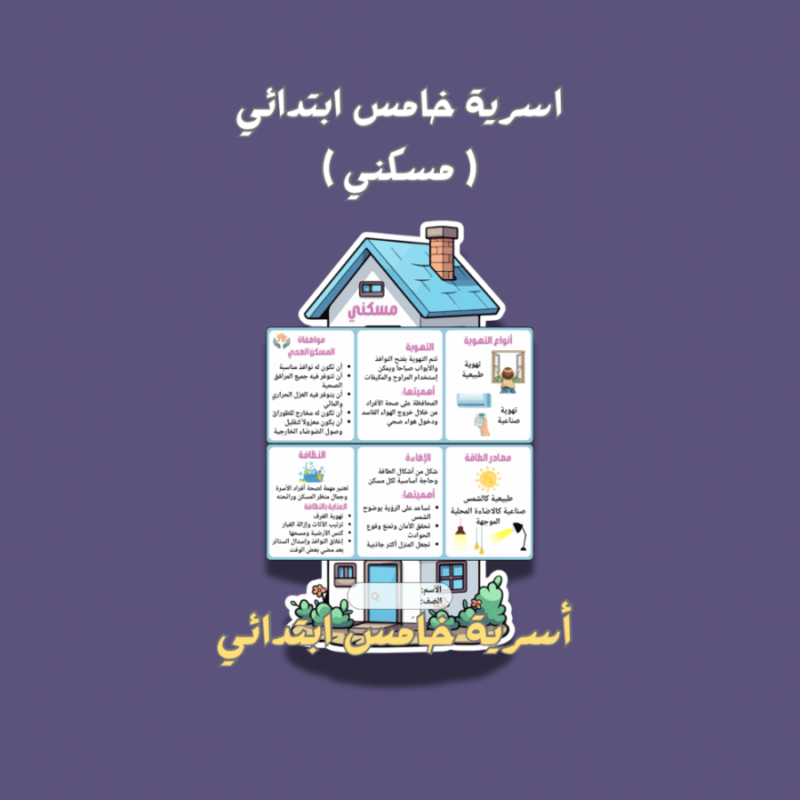 أسرية خامس ابتدائي ( مسكني )