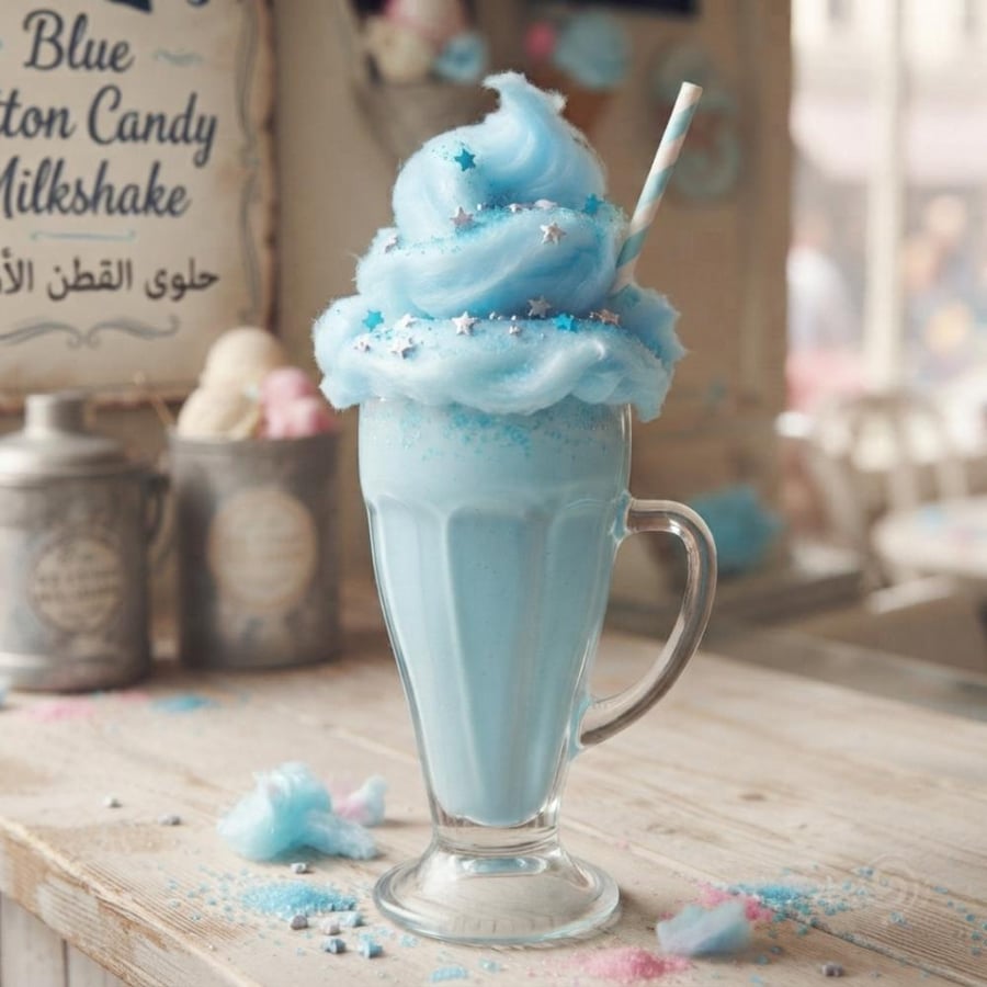 مزيج ايسكريم حلوى القطن الأزرق كواليتي 1 لتر | Kwality Soft Ice Cream Blue Cotton Candy 1L