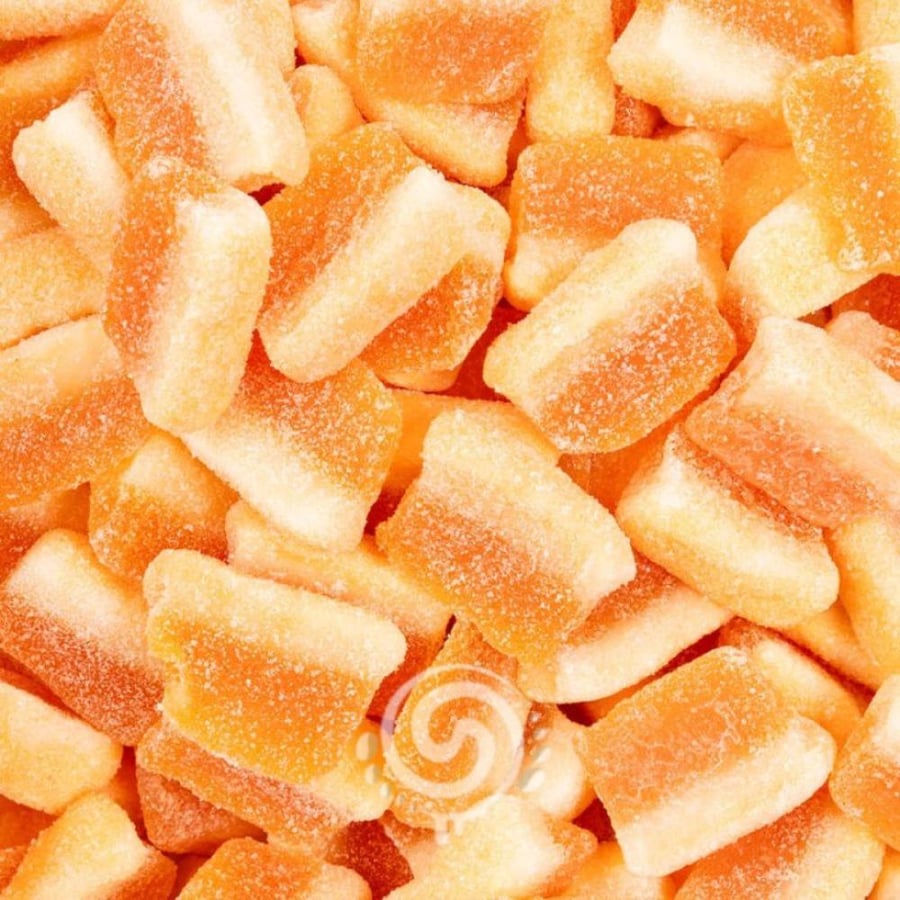 جيلي شرائح خوخ حامض بالسكر دولسي بلس 1 كجم | Dolce Plus Sugared Sour Peach Slices Gummy 1kg
