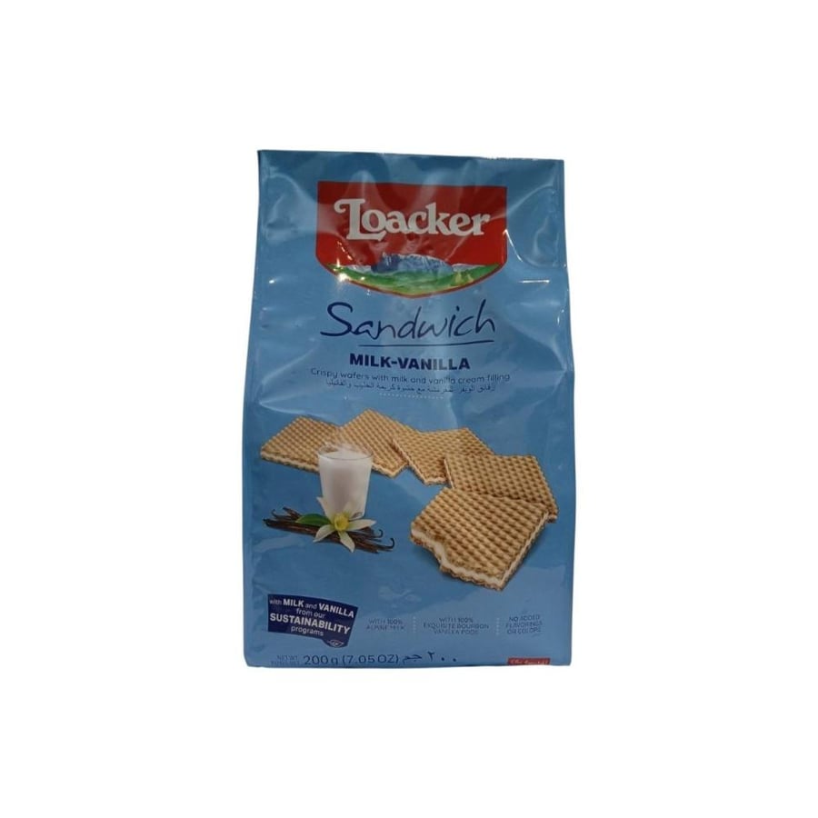 لواكر شنطة بالفانيلا كبير 200ج |  Loacker large Vanilla bag 200g