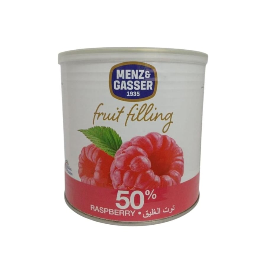 حشوة توت العليق 50% مينز وجاسر 2.7 كجم | Menz & Gasser Raspberry Fruit Filling 50% 2.7kg
