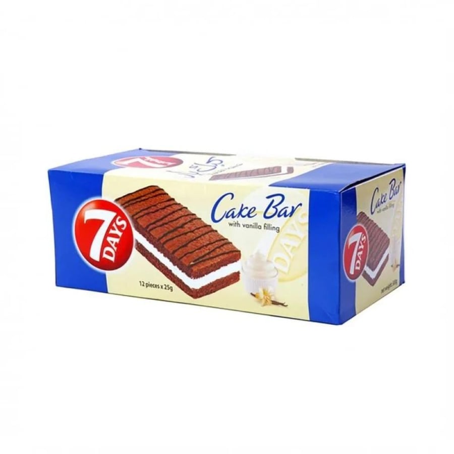 7 Days Cake Bar with Cocoa Filling 12x25g