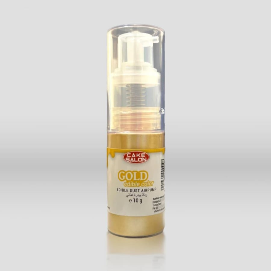 Cake Salon Edible Dust Airpump Color Gold 10gm