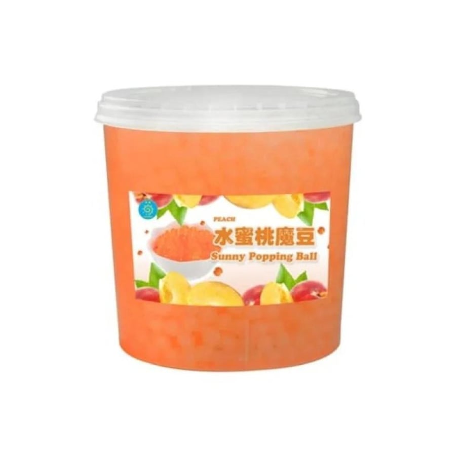 كرات خوخ بابلز بوبينج بوبا 3.40 كجم صني سيرب  |  Sunny Peach Popping Ball 3.4 kg