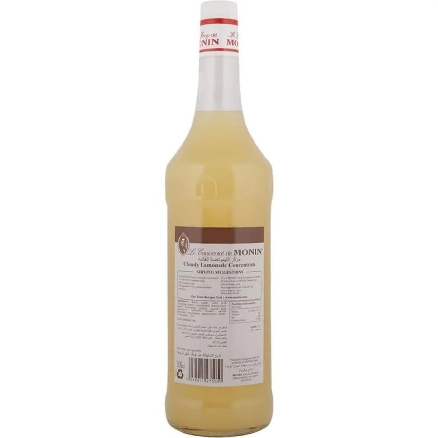 شراب مونين نكهة الليموناضة الغامقة 1 لتر  |  Monin Cloudy Lemonade Flavour Syrup 1L
