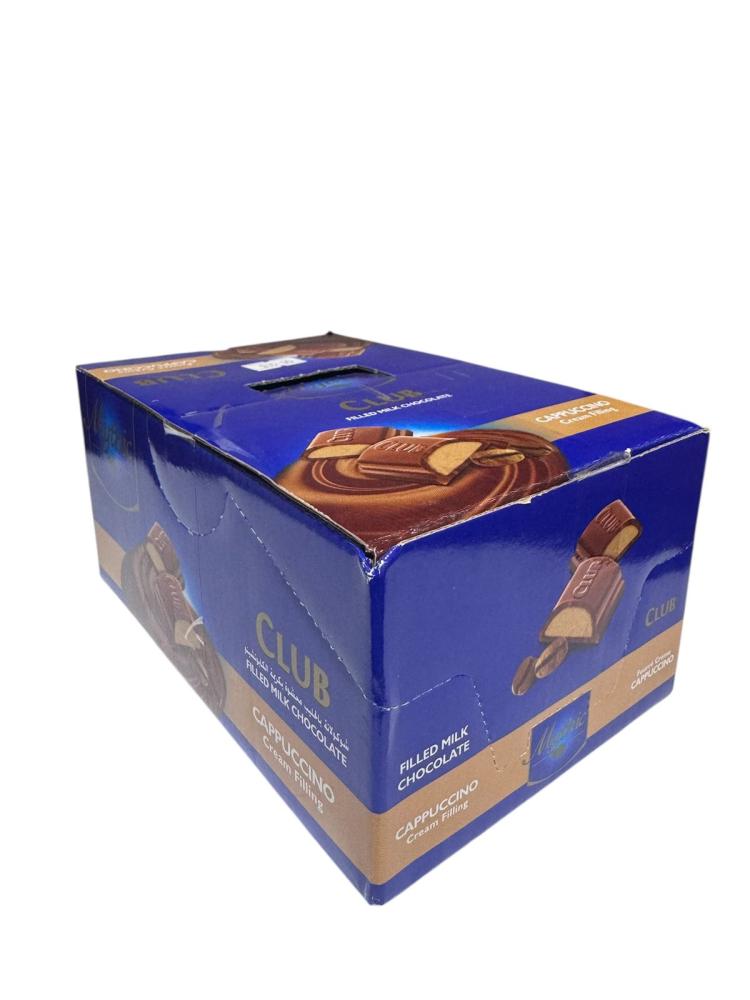 Saida Mythic Club filled Milk Chocolate with Cappuccino Cream 18x40g