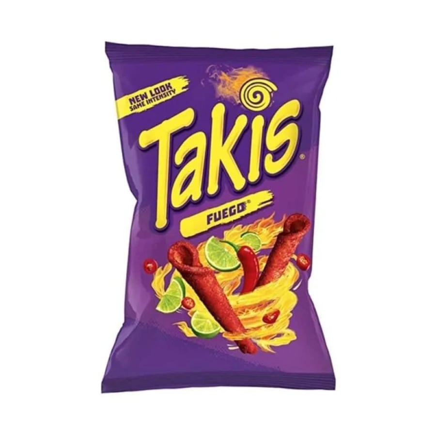 عيدان تاكيس فويجو صغير 55 جم  |  Takis Fuego Pepper Lime Tortilla Chips 55gm