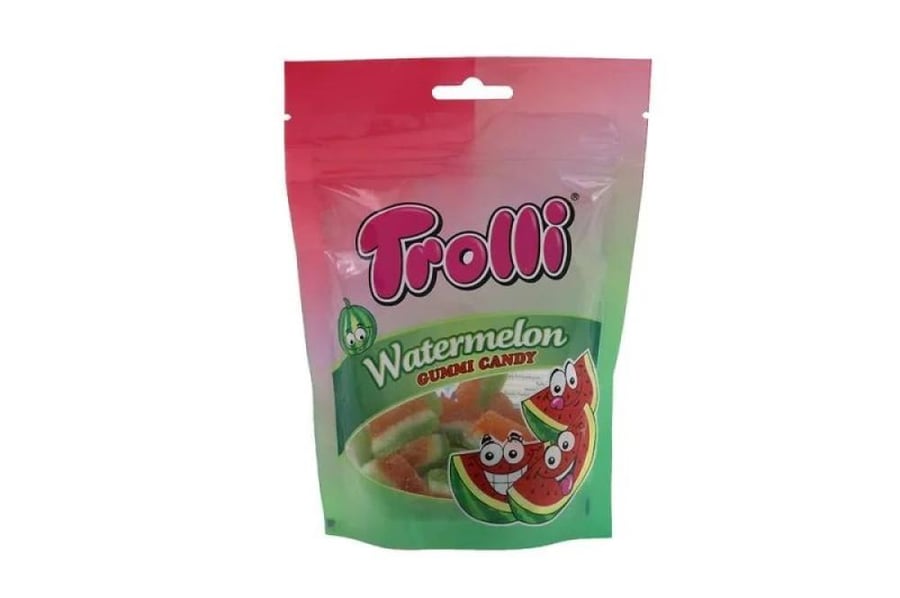 جيلي بطيخ ترولي 80 جم  |  Trolli Watermelon Gummy Candy Pouch 80 gm