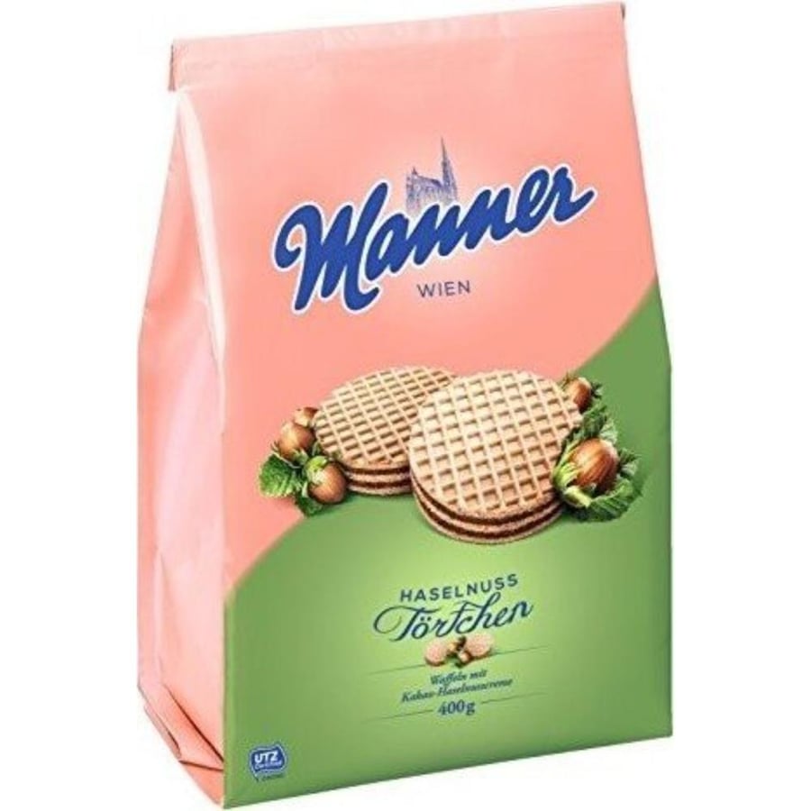 Manner Zarties Cream Hazelnut Round Wafer 400g