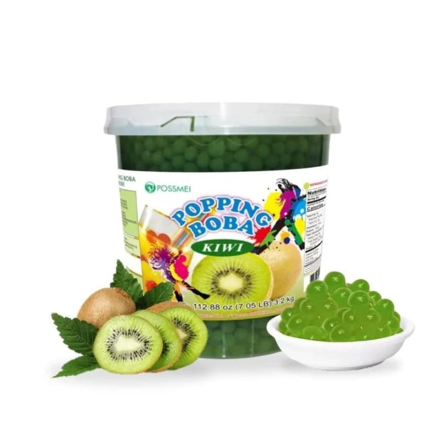 كرات كيوي بابلز بوبينج بوبا 3.20 كجم بوسماي | Possmei Popping Boba Bubble Kiwi 3.20kg