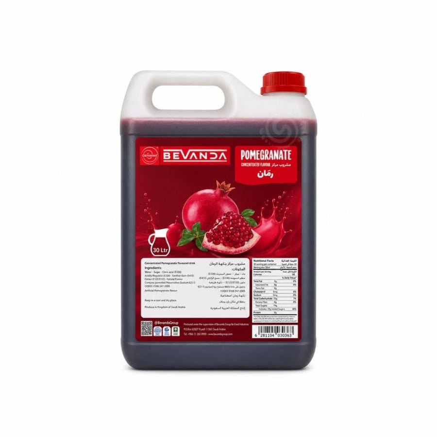 شراب نكهة الرمــــان  بفاندا كاروسيل 5 لتر  |  Carousel Bevanda Pomegranate Flavor Syrup 5L