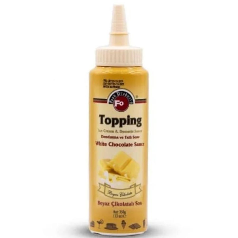 White chocolate sauce topping Fo 350g