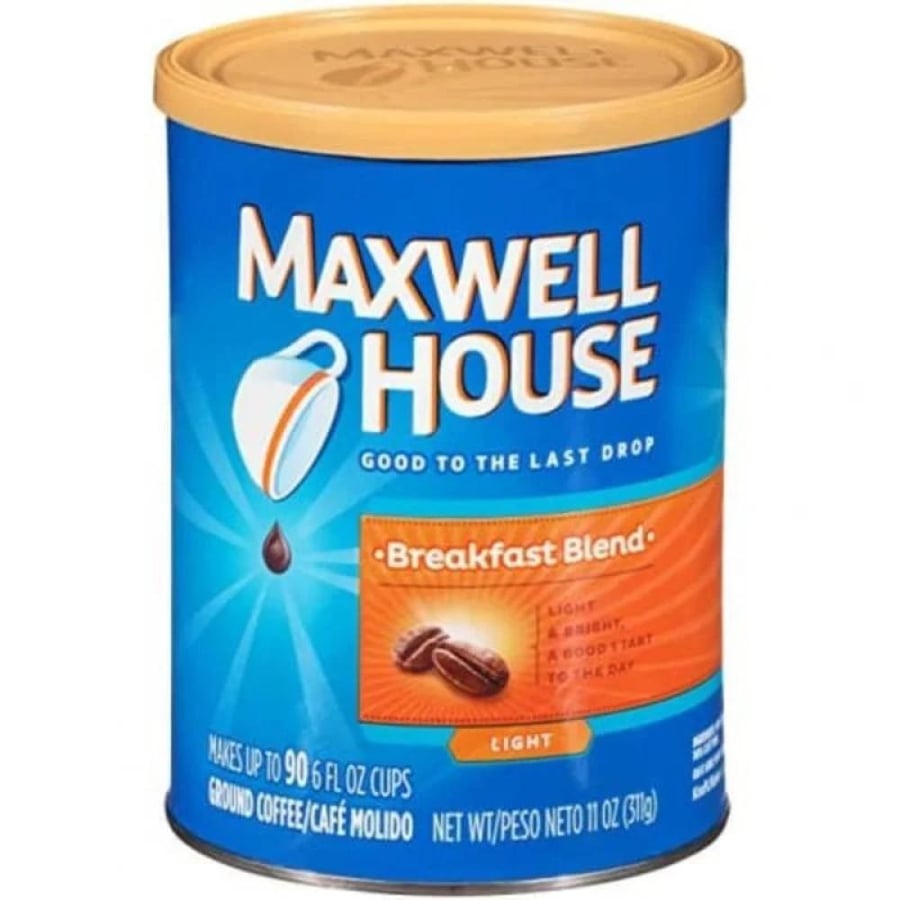 Maxwell House Light Roast Breakfast Blend Ground Coffee 311g