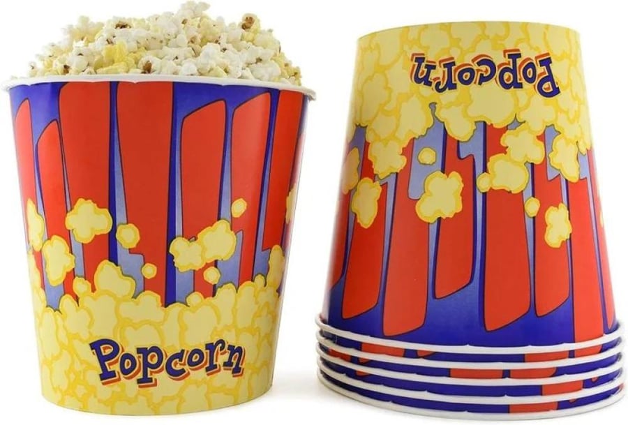 اكواب فشار امريكي مقاس 85 - 50 حبة  |  American Paper Popcorn Cups (Size 85) 50pcs