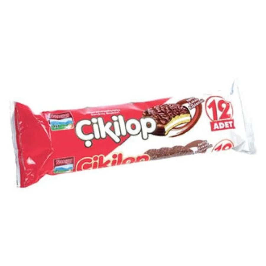 ساندويش شوكولا مارشملو شكلوب عائلي كبير 240 جم  |  Saray Cikilop Choco Marshmallow Sandwich FP 240g