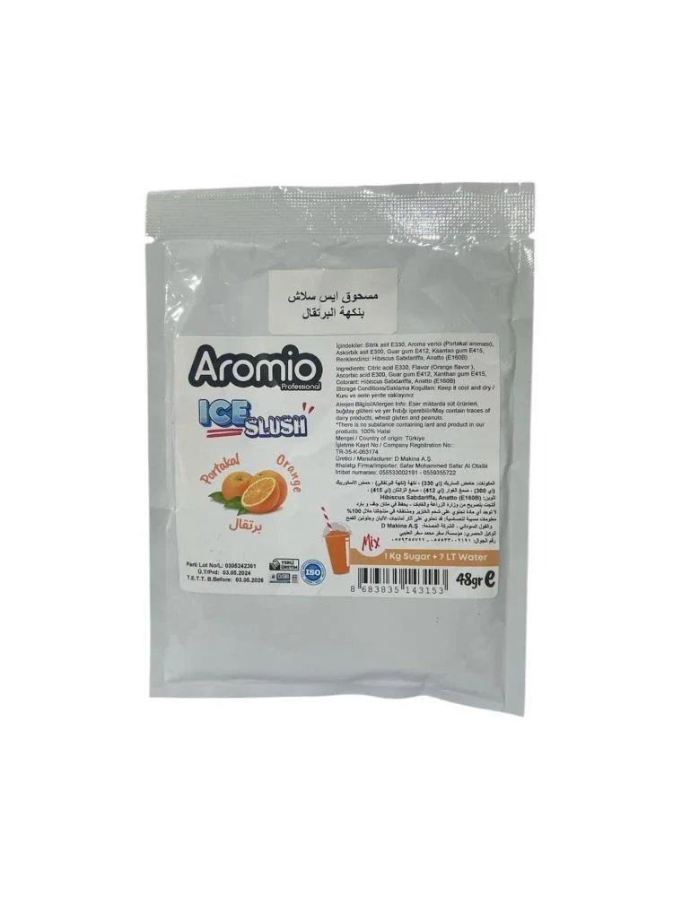 مسحوق سلاش بنكهة البرتقال اروميو 48جم | Aromaio Orange Flavor Slush Powder 48g