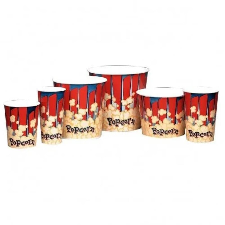 اكواب فشار امريكي مقاس 85 - 50 حبة  |  American Paper Popcorn Cups (Size 85) 50pcs