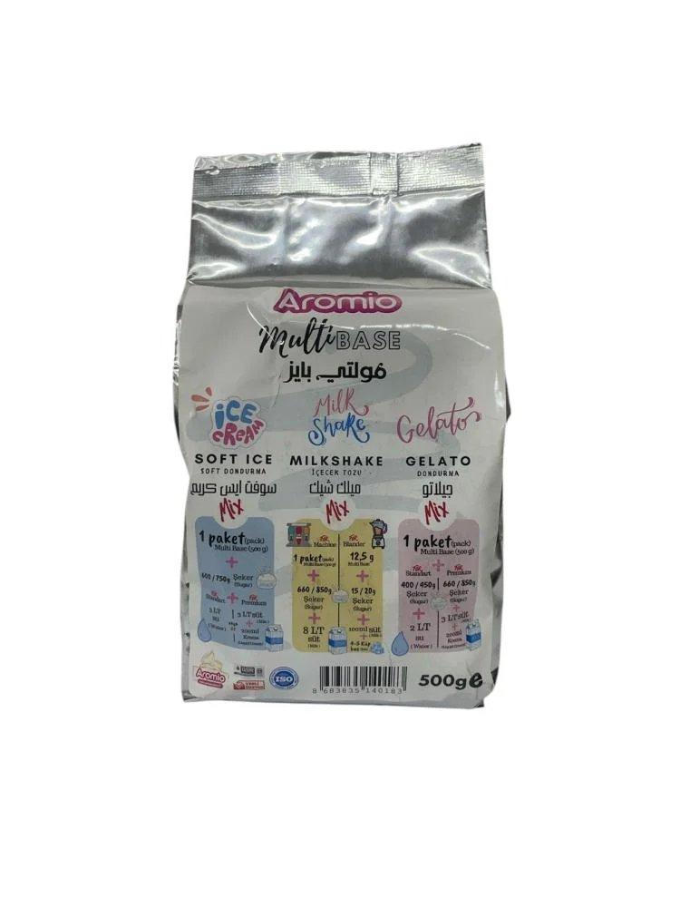 بودرة متعدد القاعدة سوفت/جيلاتو/ميلك شيك اروميو 500جم  |  Aromio Multi Base Soft Ice/MilkShakeLGelato Powder 500g