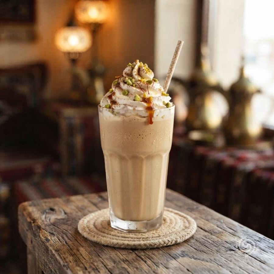 مزيج ايس كريم قهوة سعودية الري 1 لتر  |  Al Rai Saudi Coffee Ice Cream Mix 1L