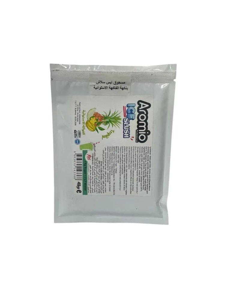 مسحوق سلاش بنكهة الفواكه الاستوائية اروميو 48جم | Aromaio Tropical fruits Flavor Slush Powder 48g