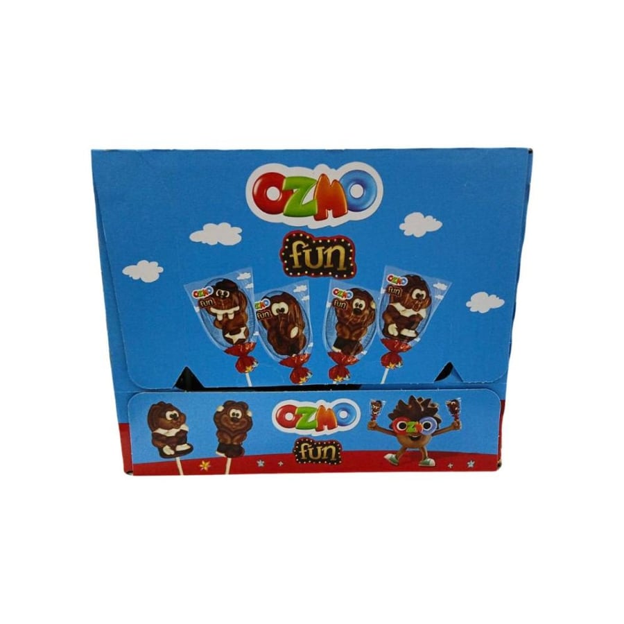 شوكولاته عود اوزمو فن 24×23ج | Ozmo Fun Chocolate Lollipop 24x23g