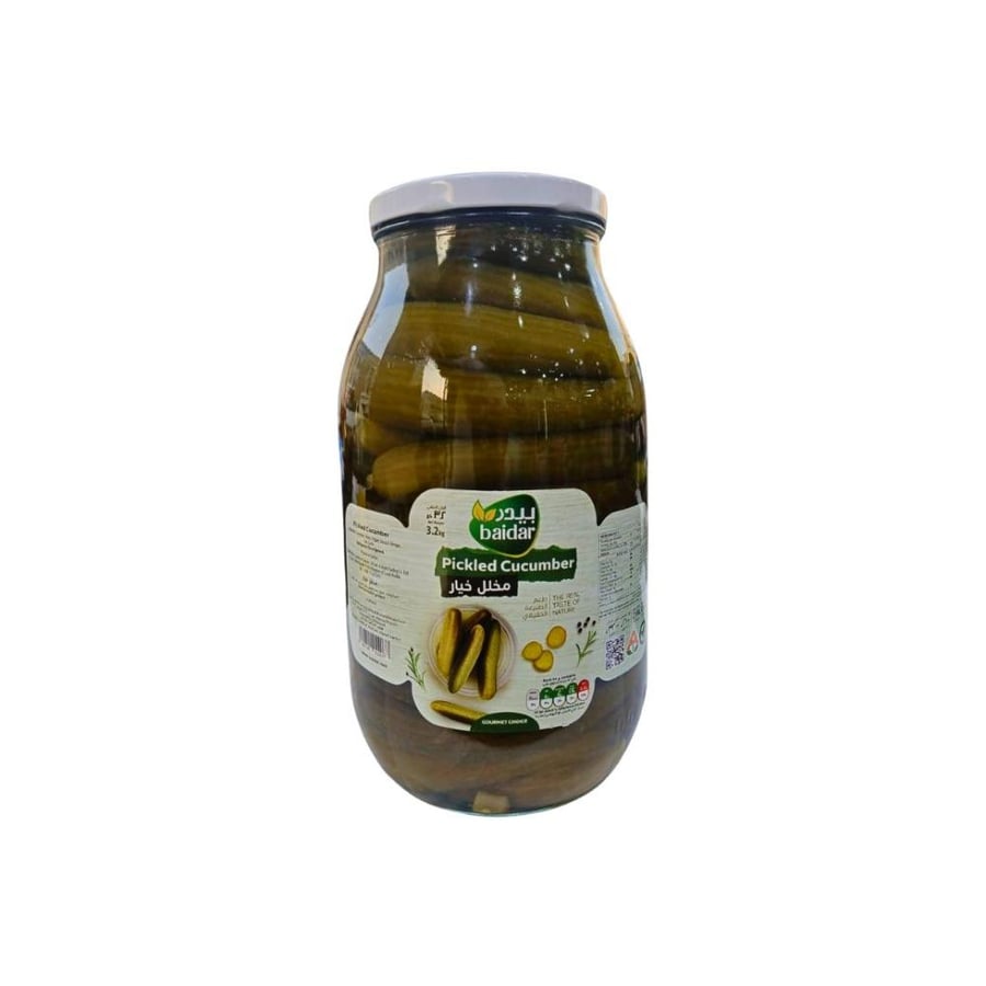 مخلل خيار جامبو بيدر 3.2 كجم | Baidar Pickled Cucumber Jumpo 3.2kg