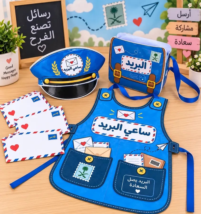 استراتيجية ساعي البريد  حجم كبير للابتدائي   جاهزه للاستخدام .