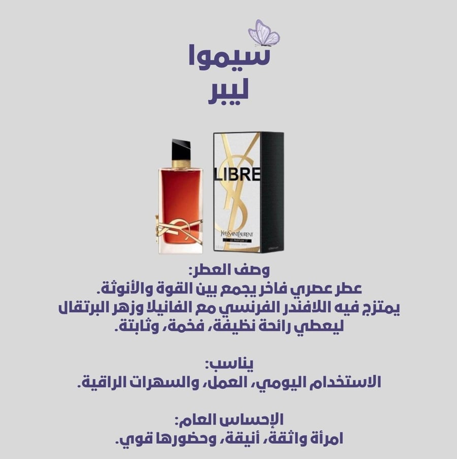 عطور سيموا مستوحاه من براندات عالميه