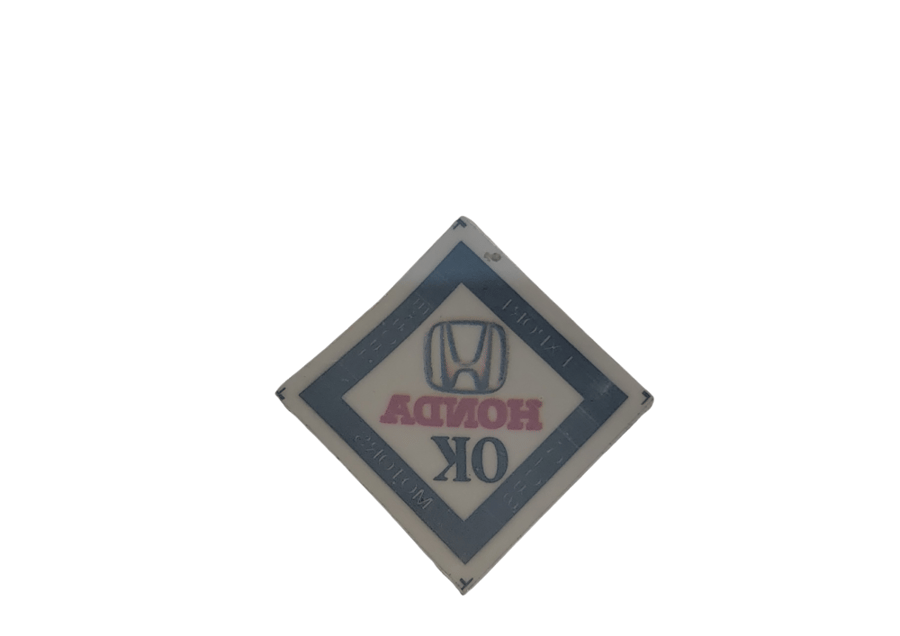 OK blue sticker [for Honda]
