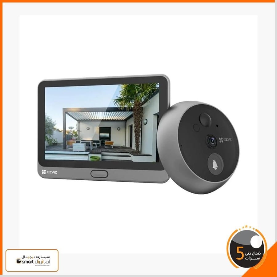 جرس الباب الذكي EZVIZ DP2C - كاميرا مراقبة بدقة عالية وكاشف حركة ذكي
