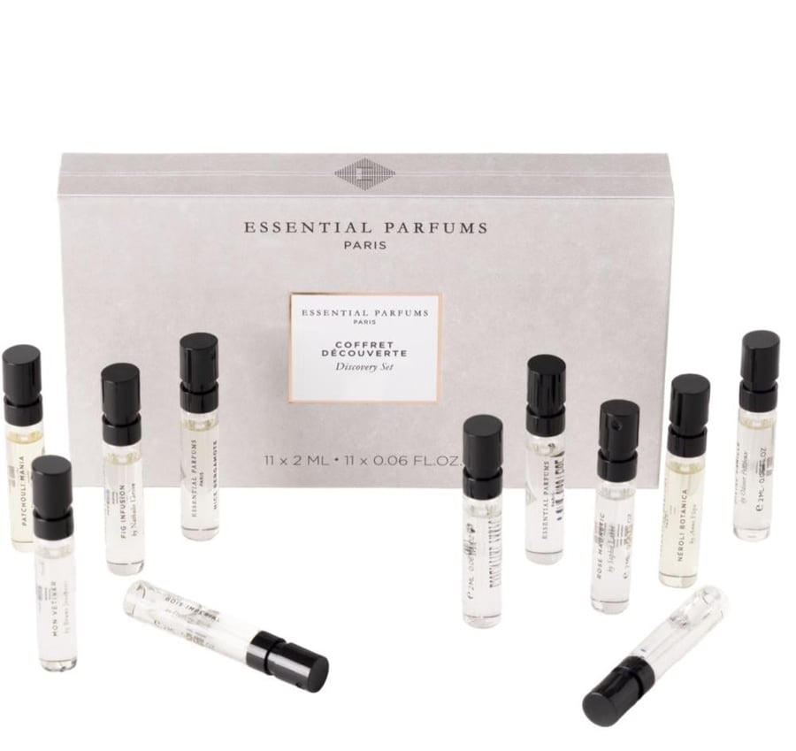 مجموعة اكتشاف إسينشال بارفمز – 11 عينة × 2 مل Essential Parfums Discovery Set – 11 × 2ml Samples