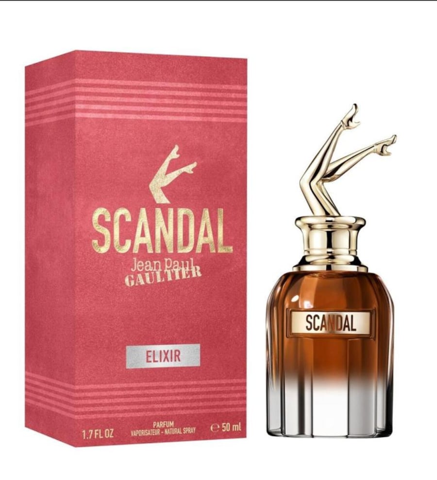 Division of women's perfume Elixir Scandal by Jean Paul Gaultier