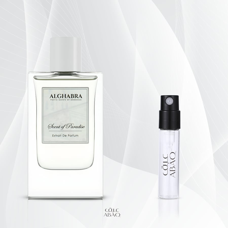 عينة عطر الغبرا سينت اوف بارادايس اكسترايت دو بارفيوم Alghabra Scent of Paradise