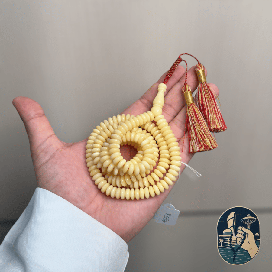 Natural amber prayer bead