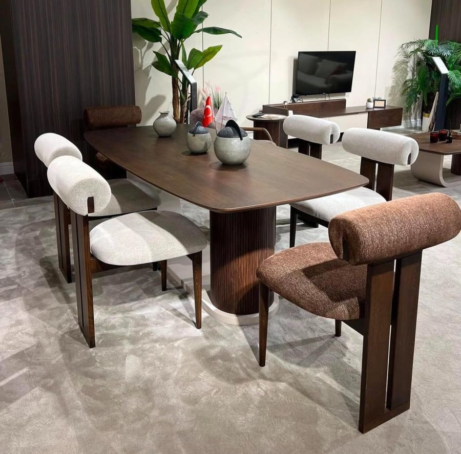 Dining tables with 6 chairs and a buffet set