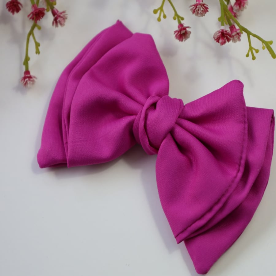 The elegant fabric bow, joy and warmth