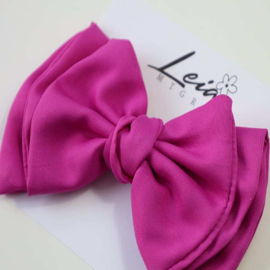 The elegant fabric bow, joy and warmth