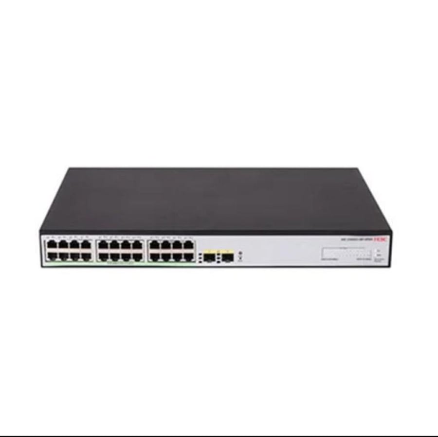 H3C LS-1600V2-26P-HPWR-GL  o H3C S1600V2-26P-HPWR L2 Ethernet Switch with  24*10/100/1000BASE-T PoE+ Ports  (o and 2*100M/1G SFP Ports, (AC