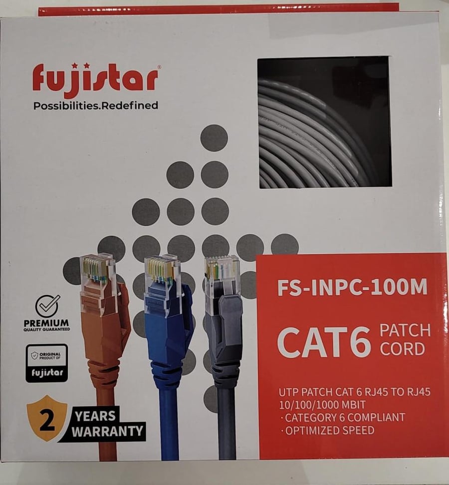 كيبل cat6 - 100متر - فوجي ستار