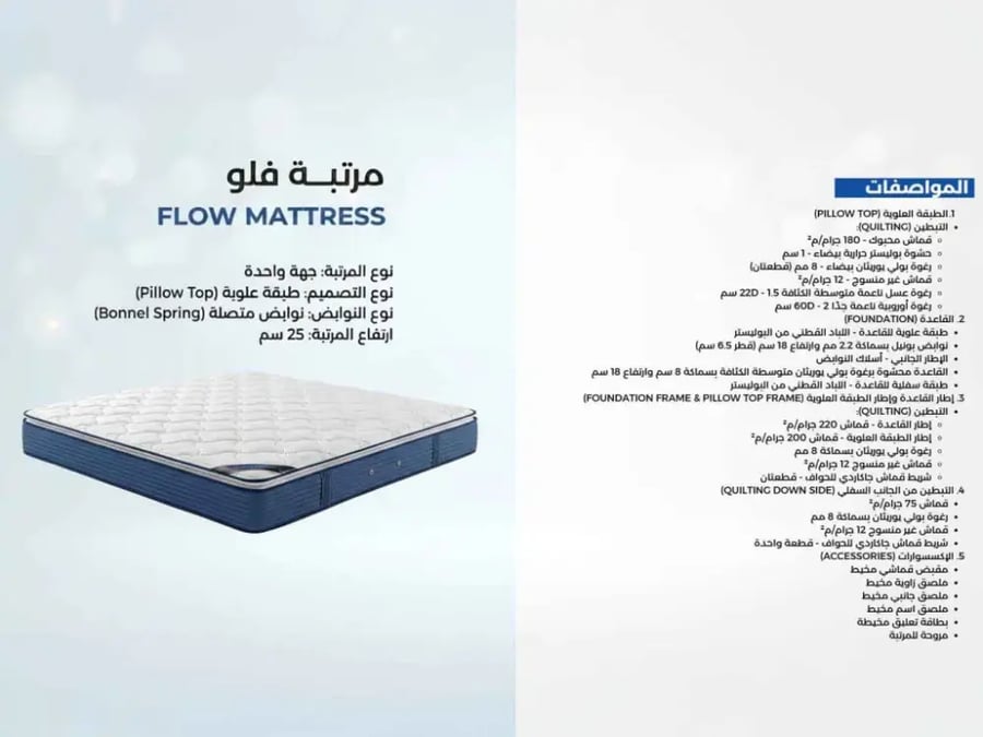 مرتبة نوابض متصلة 120*200