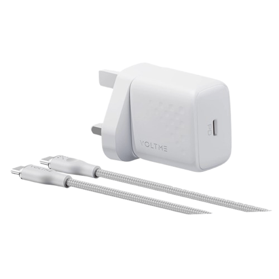 فولتمي Revo Lite شاحن 30W مع كيبل أبيض