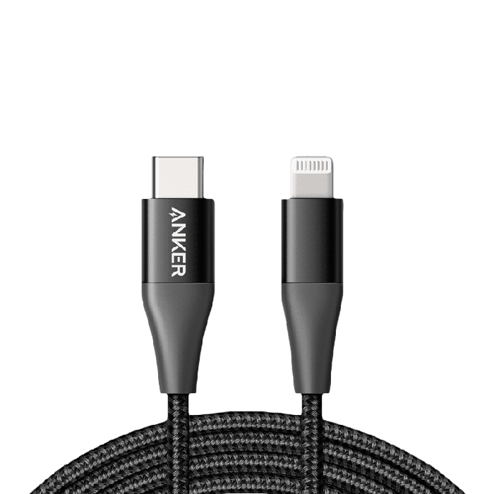 سلك شاحن انكر باورلاين بلس الاصدار الثاني من USB-C الى ايفون بطول 90 سم - اسود