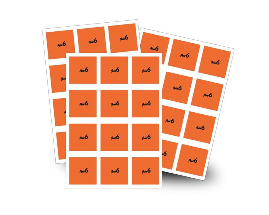 Paper sticker printing size 6 cm