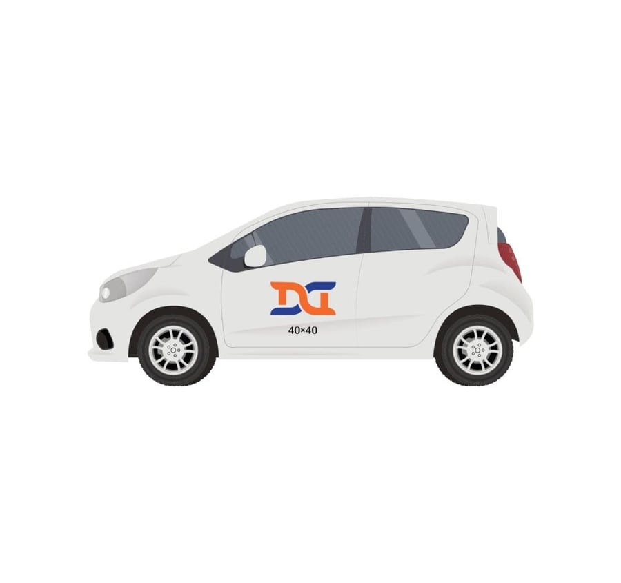 Car sticker printing size 40*40 cm