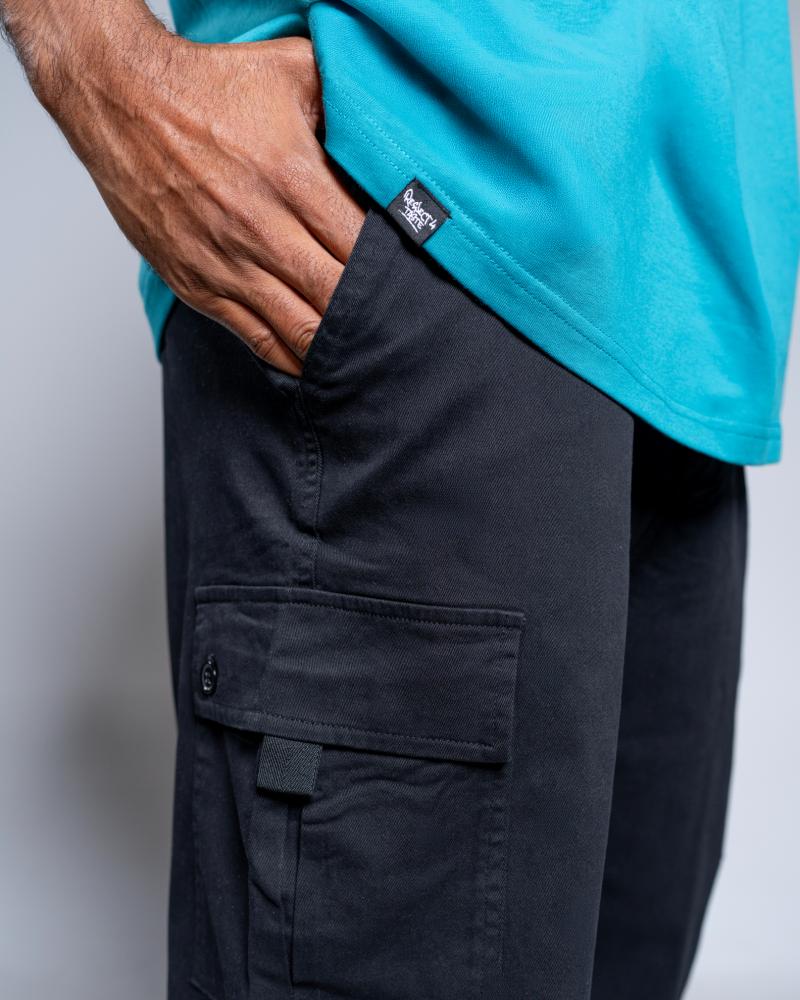 Black cargo pants