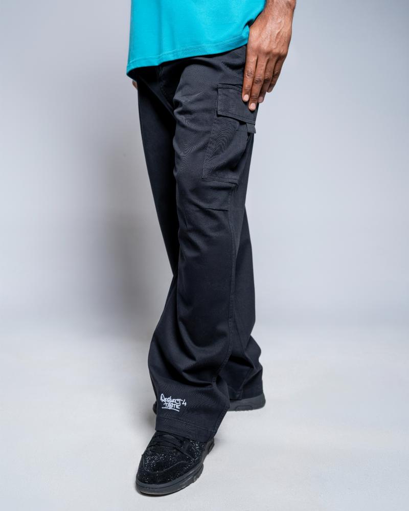 Black cargo pants