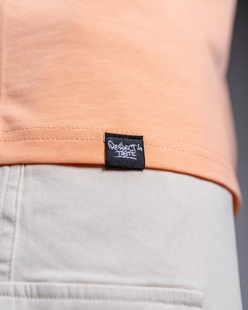 Orange T-shirt with a design